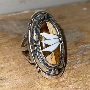 BYazzie sterling silver Navajo ring